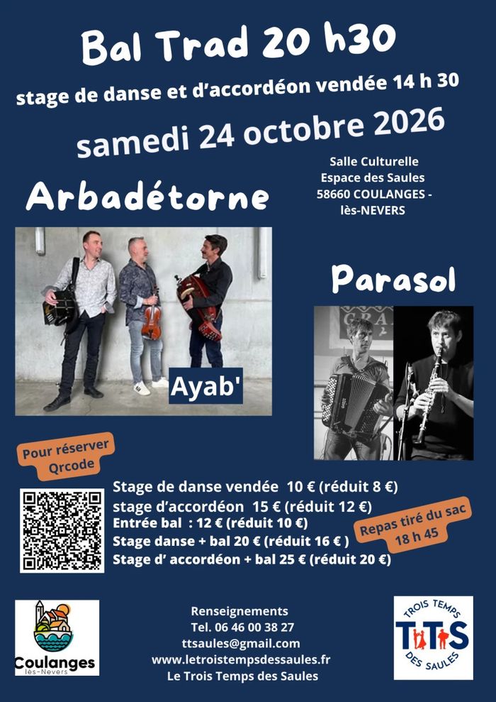 Affiche — Bal Trad stage de danse accordéon