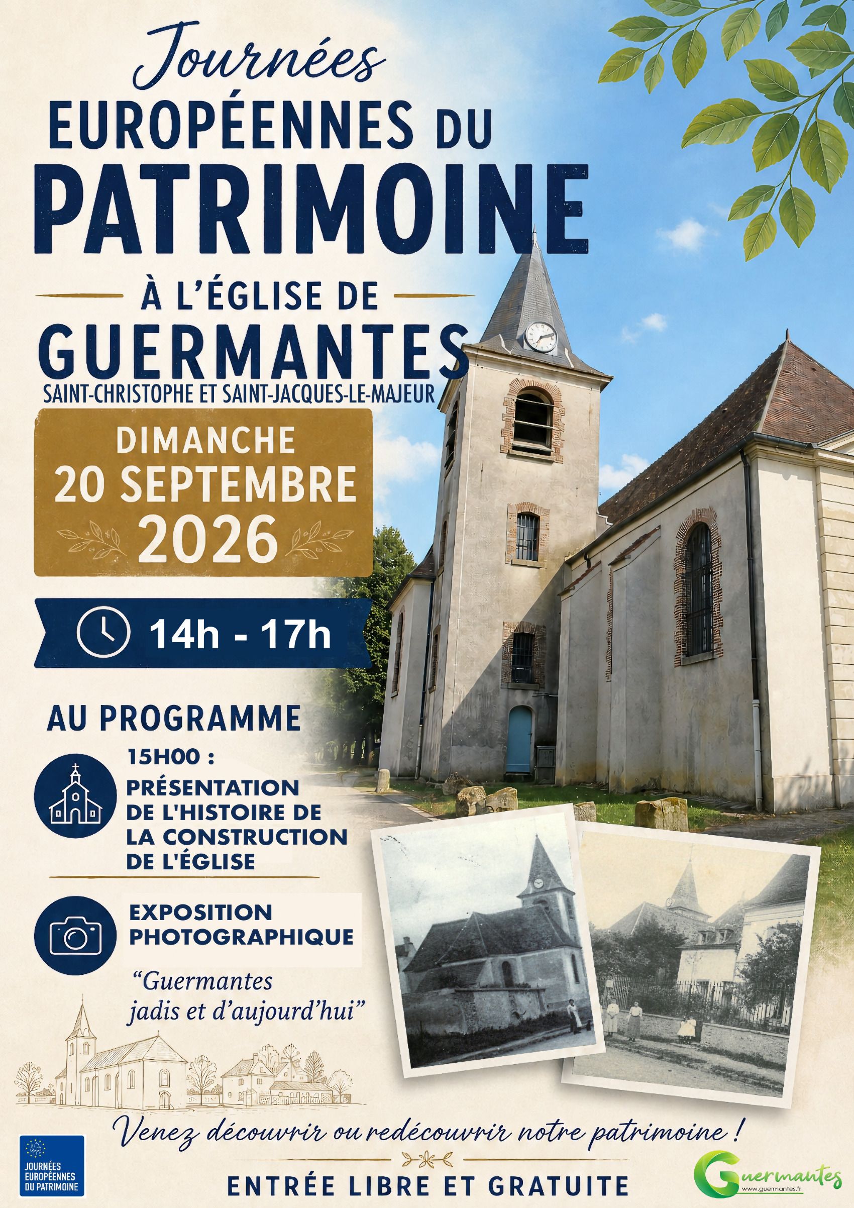 Journées européennes du patrimoine à l'église de Guermantes : visite commentée
