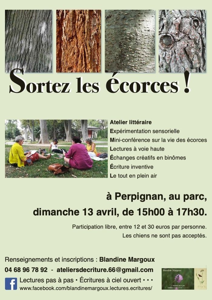 Sortez les écorces ! • Expérimentations sensorielles et littéraires au parc