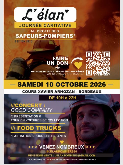 L'élan 2026 - Evènement de soutien aux sapeurs-pompiers