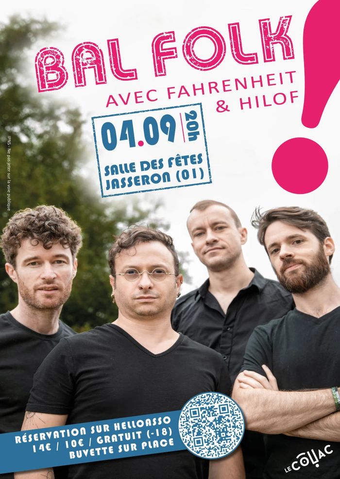Affiche — Bal folk avec Fahrenheit et Hilof