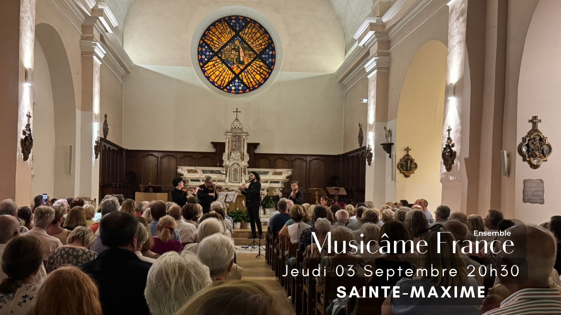 Affiche Concert à Sainte-Maxime : Ravel, Bach, Vivaldi, Cantemir, Rachmaninov, Puccini, Saint-Saëns