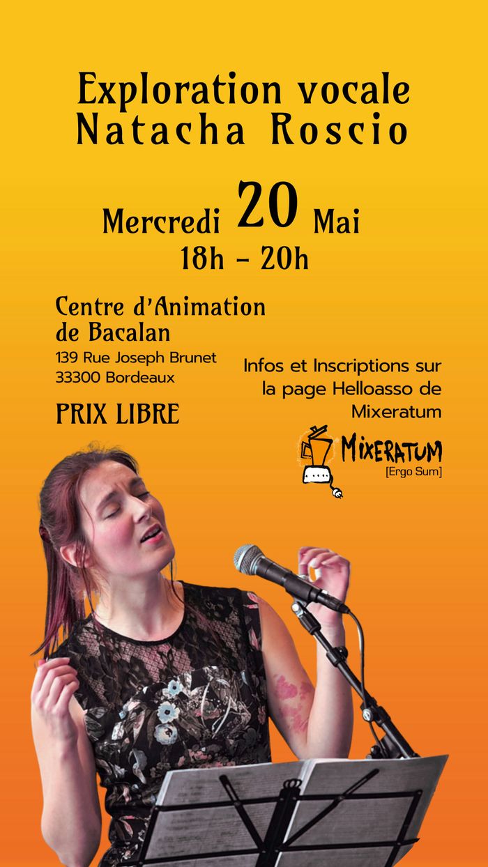 Atelier d'exploration vocale - Mercredi 20 mai