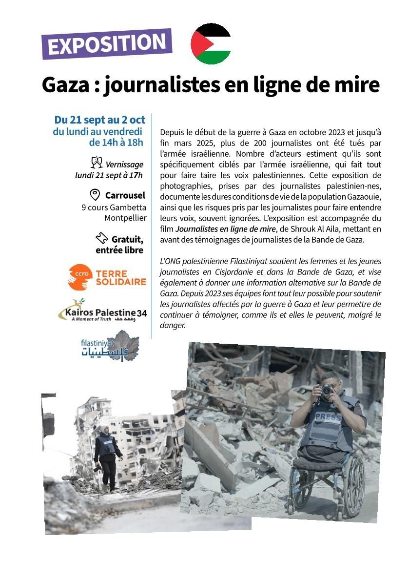 Gaza : journalistes en ligne de mire