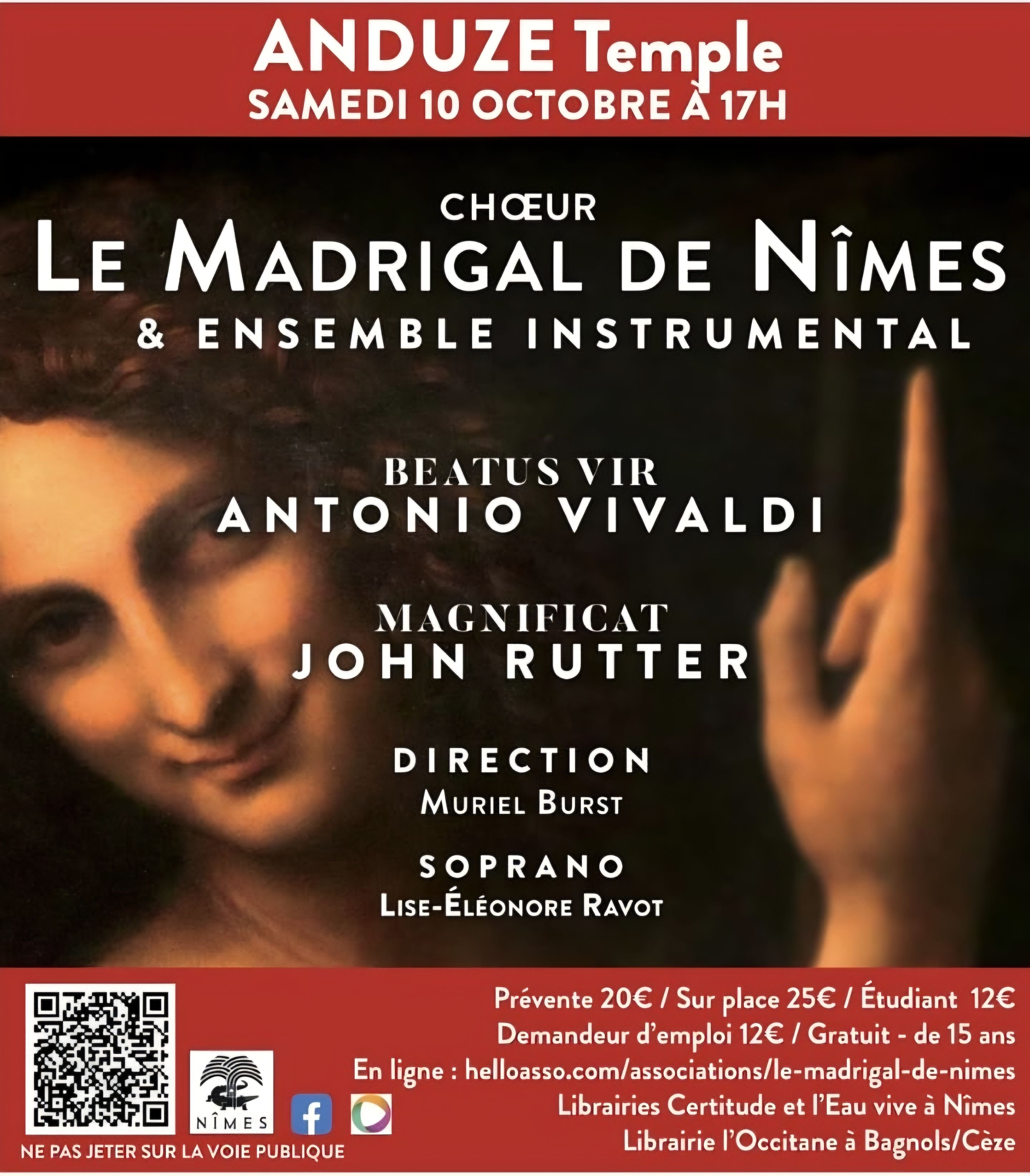 Concert de l'ensemble vocal "Le Madrigal de Nîmes"