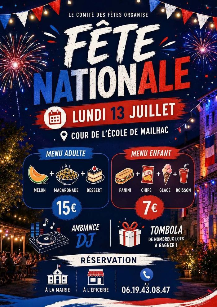 Repas fête nationale