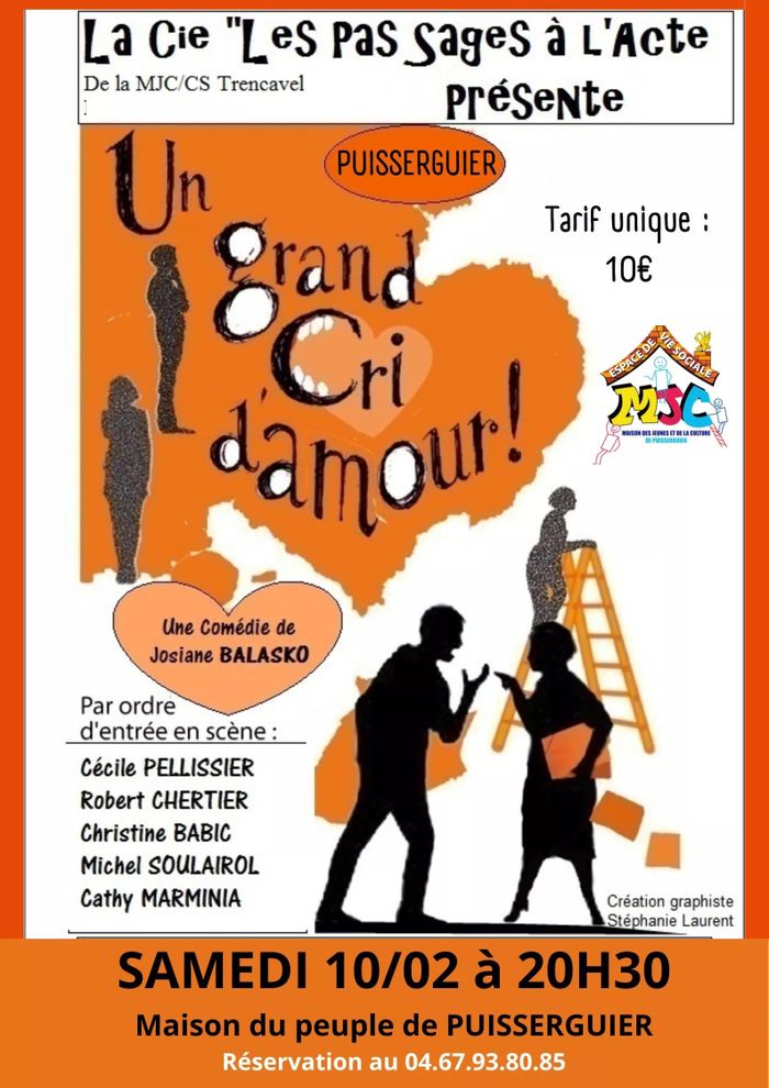 Théâtre: "Un grand cri d'amour"