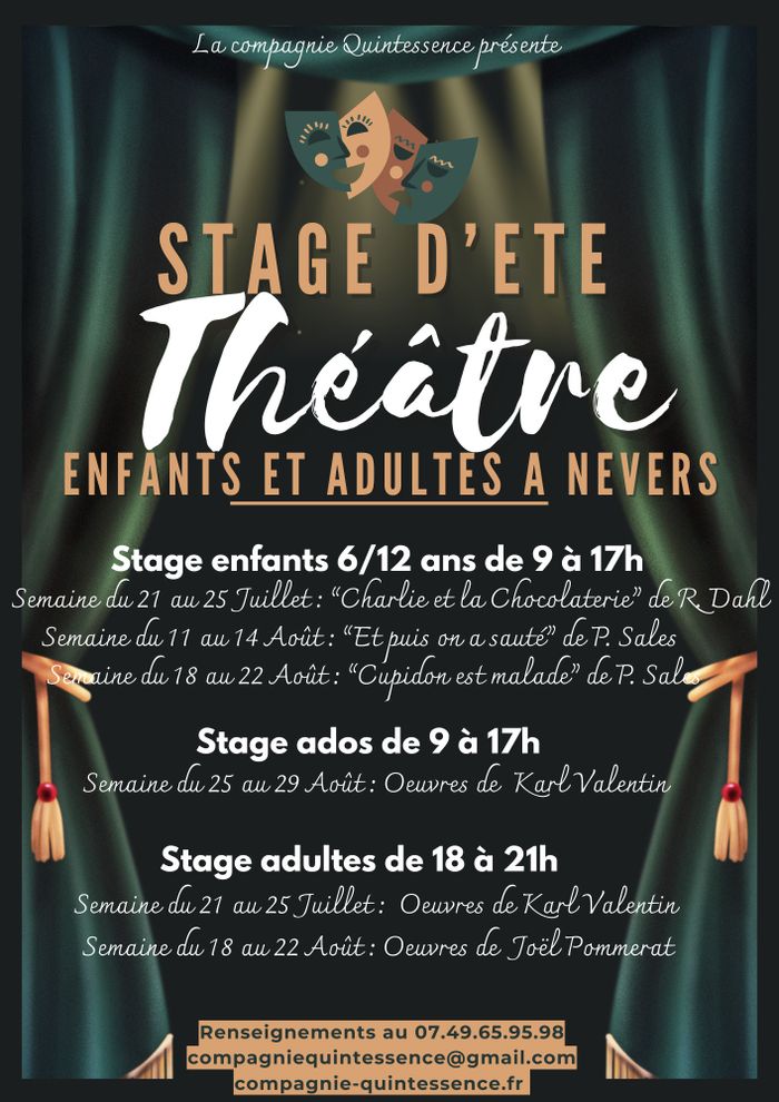 Théâtre - Stage d'été - Cie Quintessence