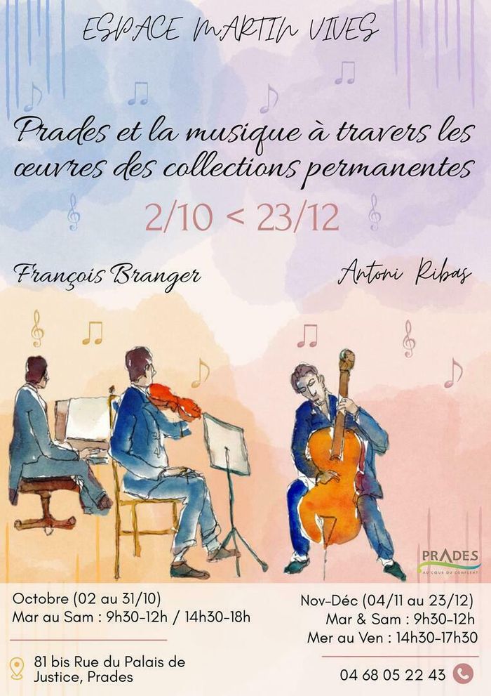 Prades et la musique à travers les œuvres des collections permanentes