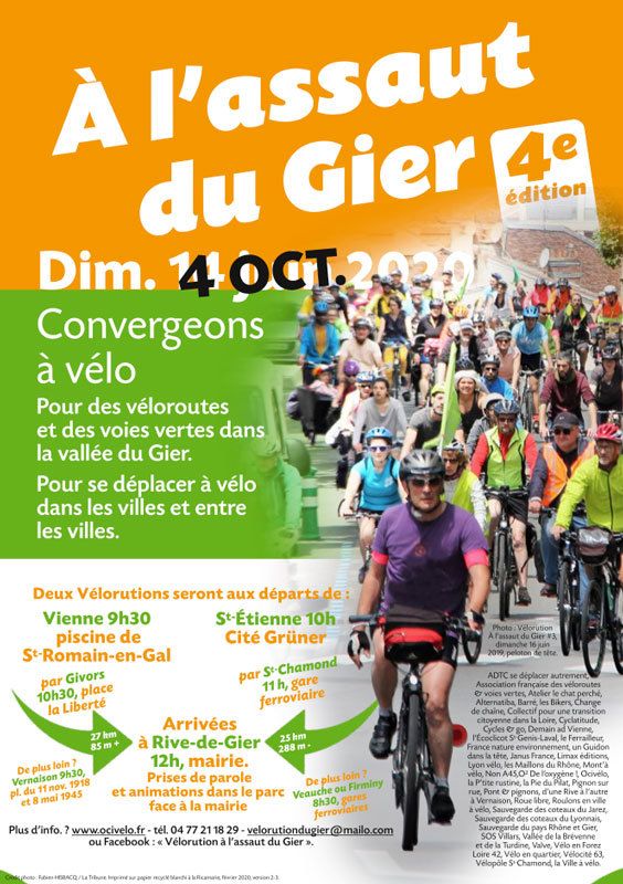 (mobilisation active) Vélorution 2020, À l’assaut du Gier