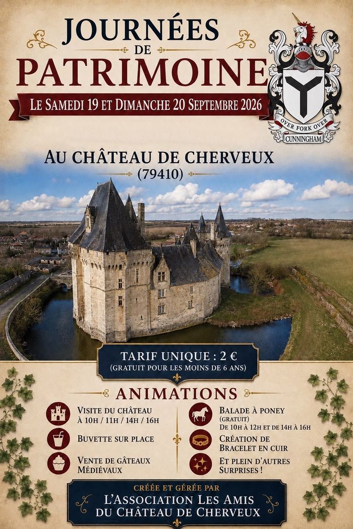 Visites guidées du château de Cherveux