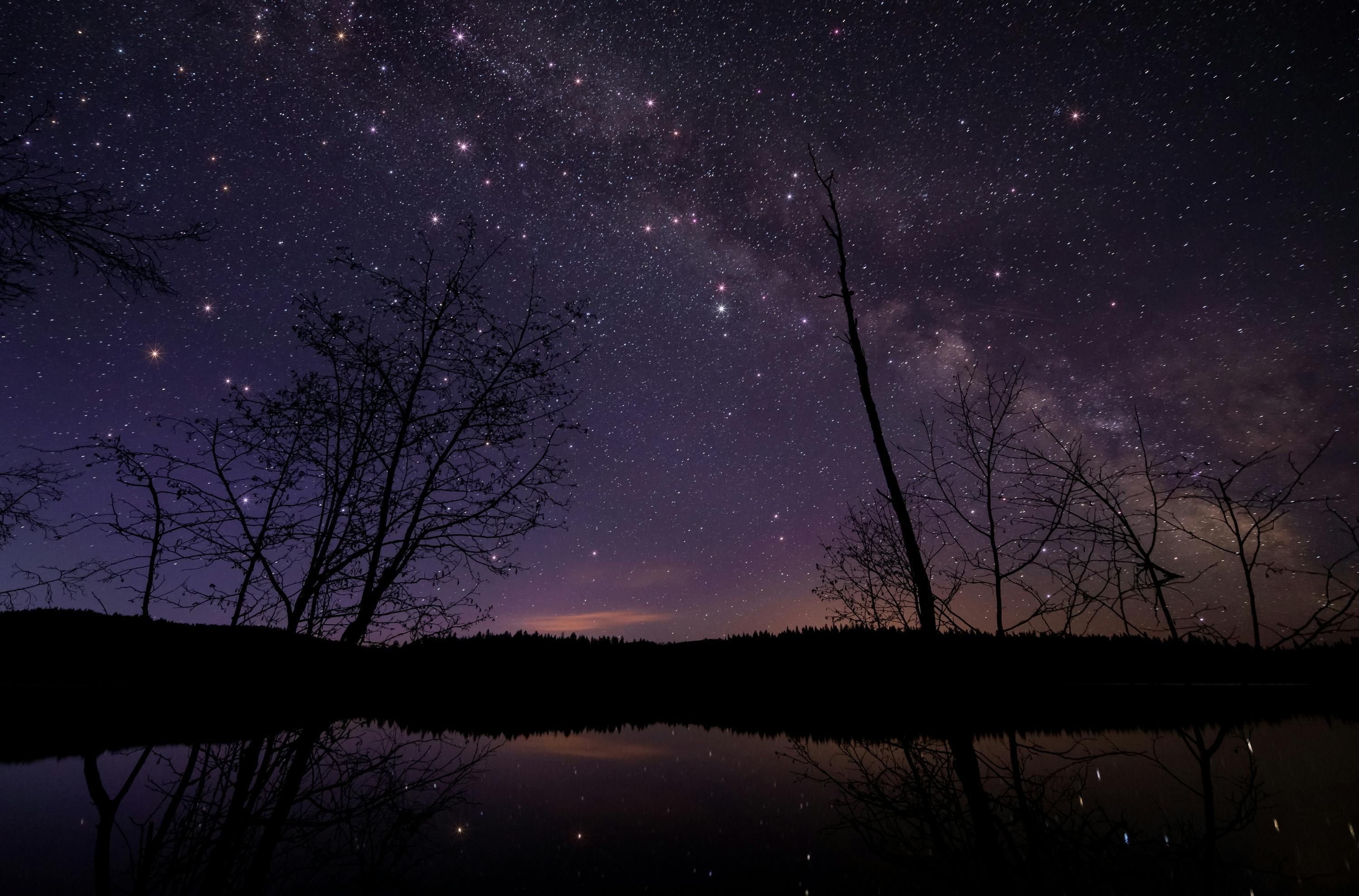 Soirée astronomie et observation de la nature au coucher du soleil