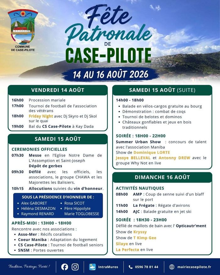 FÊTE PATRONALE DE CASE-PILOTE