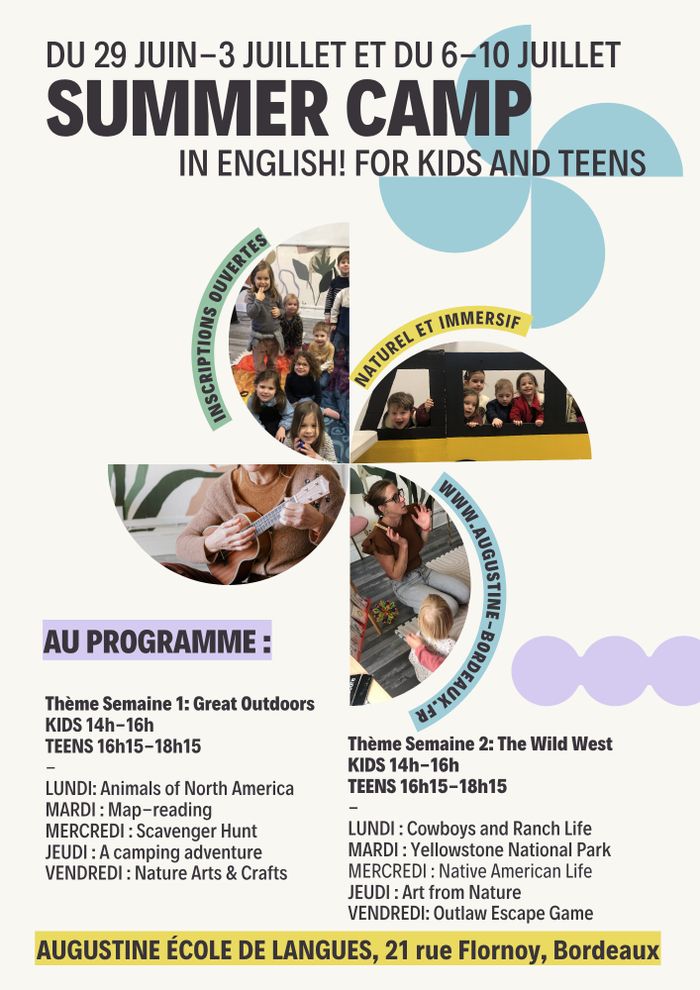 Stage d'anglais d'été pour adolescents
