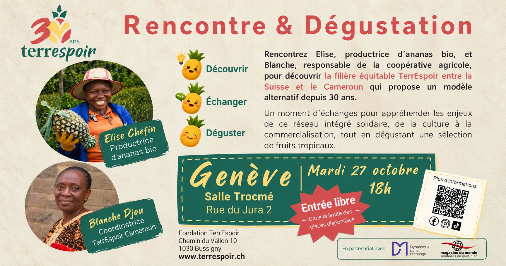Rencontre-dégustation | Genève dès 18h | 27.10