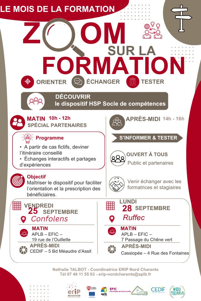 Zoom sur la formation : Orienter, échanger, tester