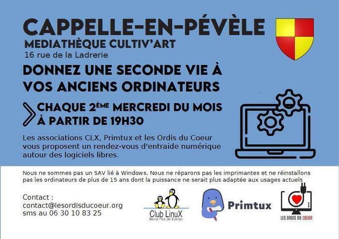 Rendez-vous d'entraide Linux à Cappelle-en-Pévèle