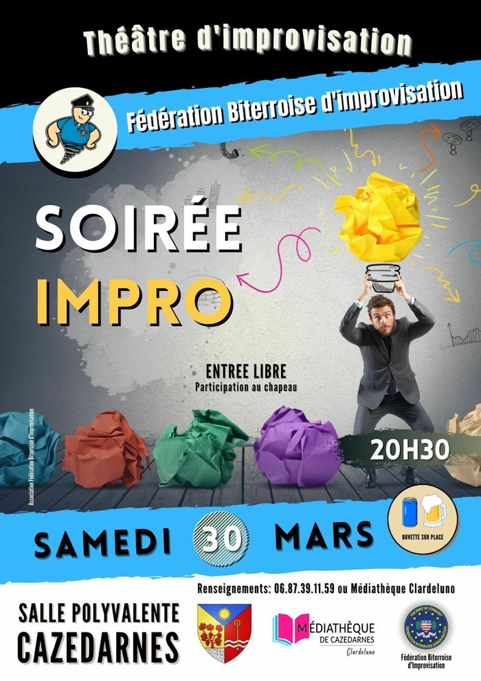 Soirée Impro by la FBI à Cazedarnes