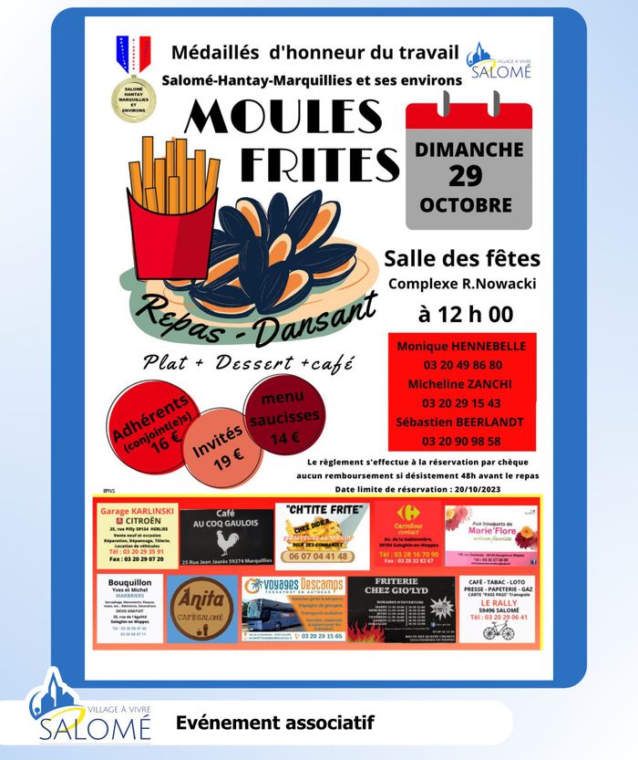 Repas Dansant - Moules Frites