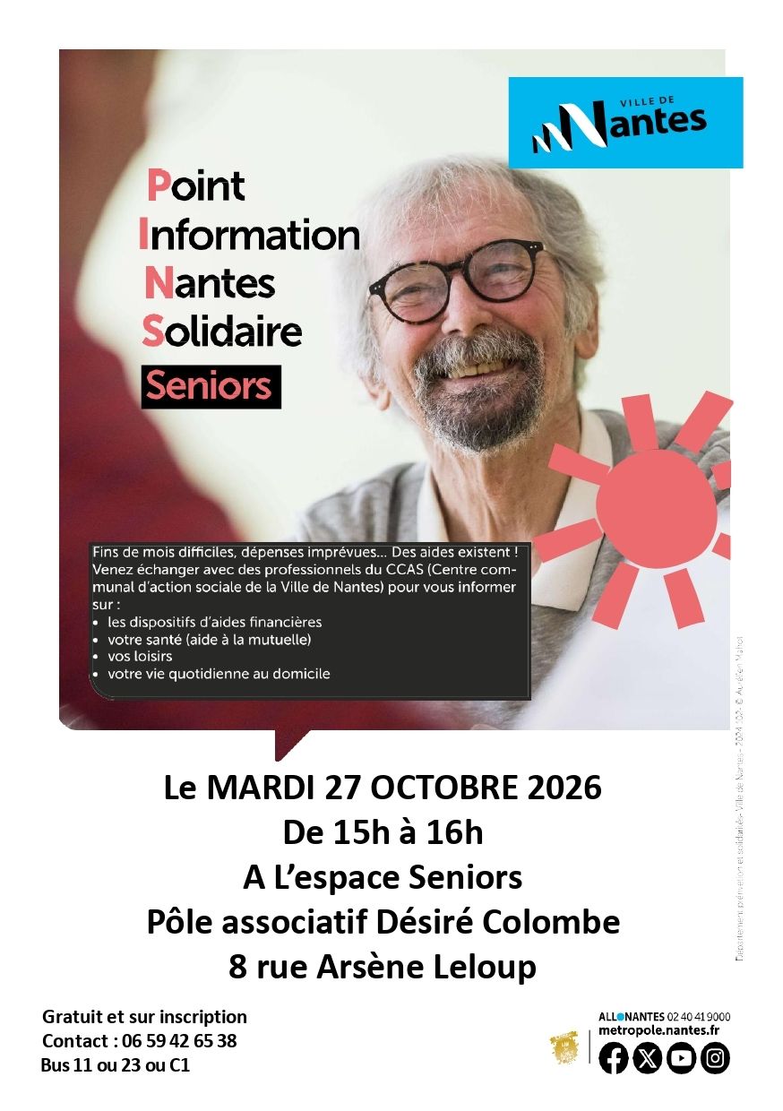 Seniors : Point Information Nantes Solidaire