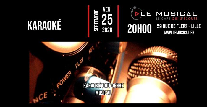 Affiche — Soirée karaoké