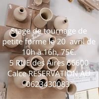 Stage de tournage de poterie "petite formes"
