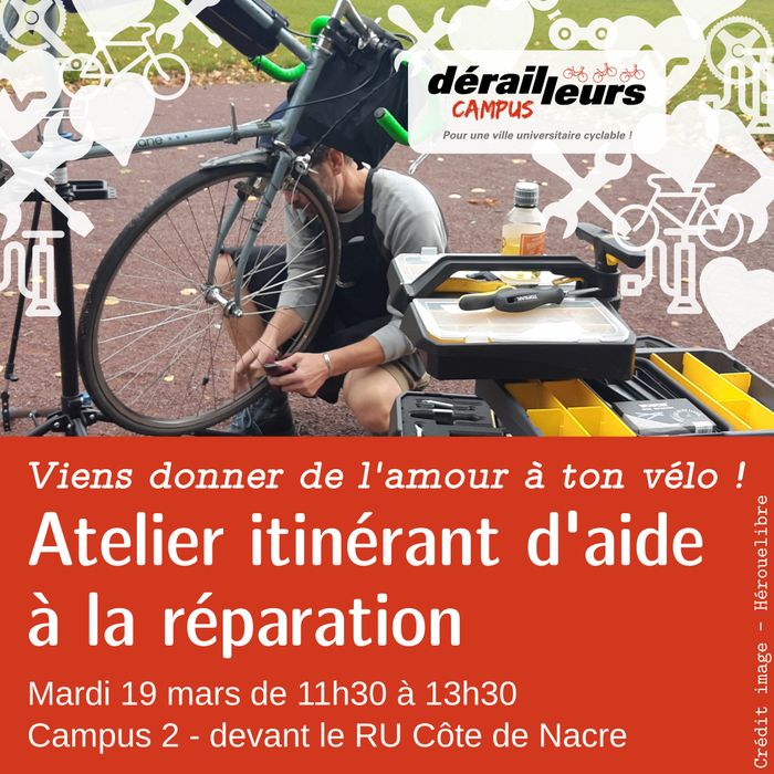 Dérailleurs Campus - Atelier itinérant d'aide à la réparation