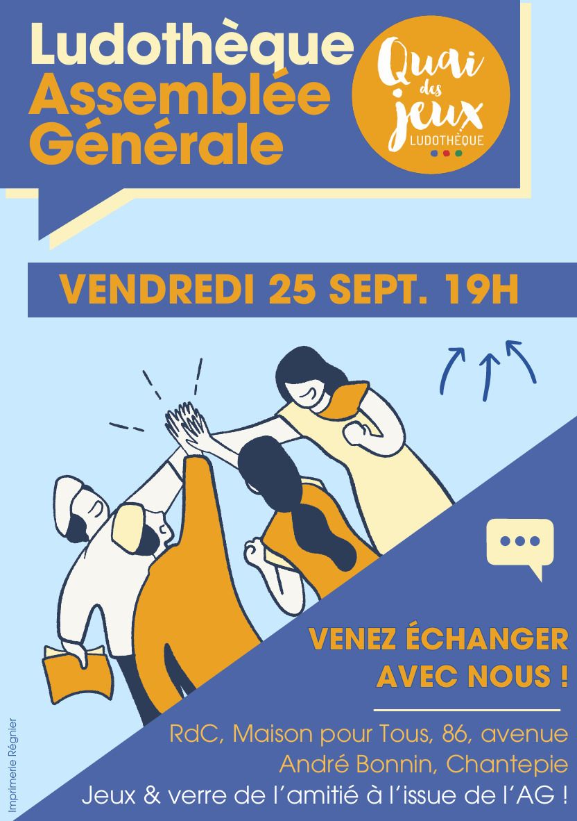 Assemblée générale annuelle de la ludothèque Quai des Jeux
