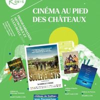 Ciné en plein air avec vue sur le château de Peyrepertuse illuminé