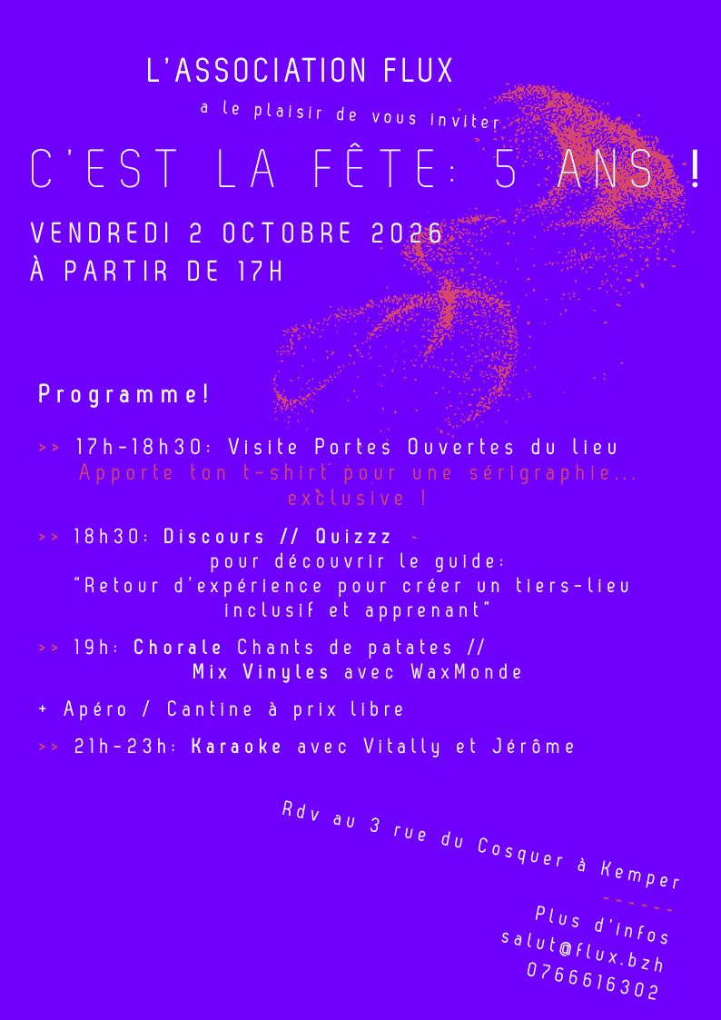 C'est la fête : 5 ans de l'Association Flux