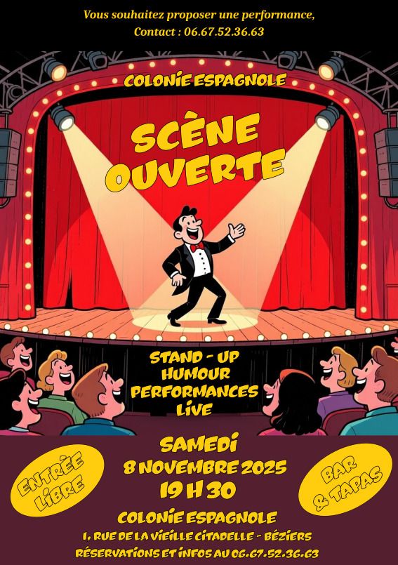 Scène ouverte à la Colonie Espagnole de Béziers