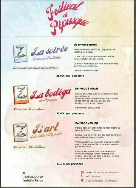Le Festival de Pépusque-L’Art de la table à Pépusque