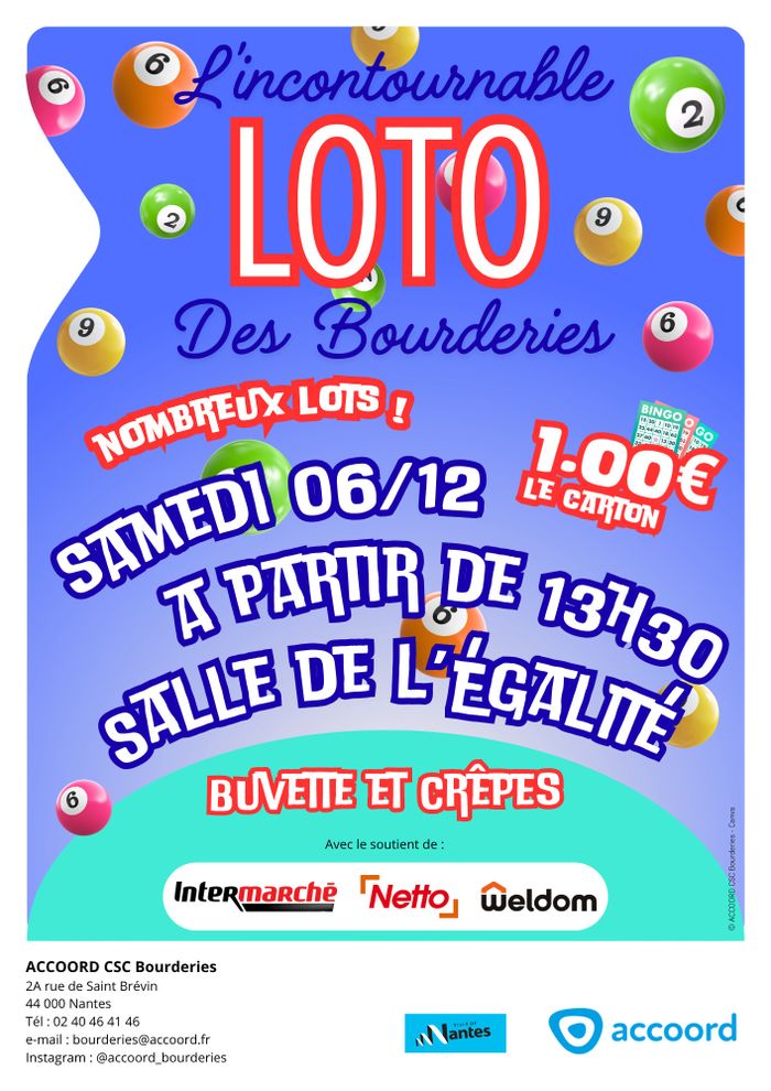 L'incontournable loto des Bourderies