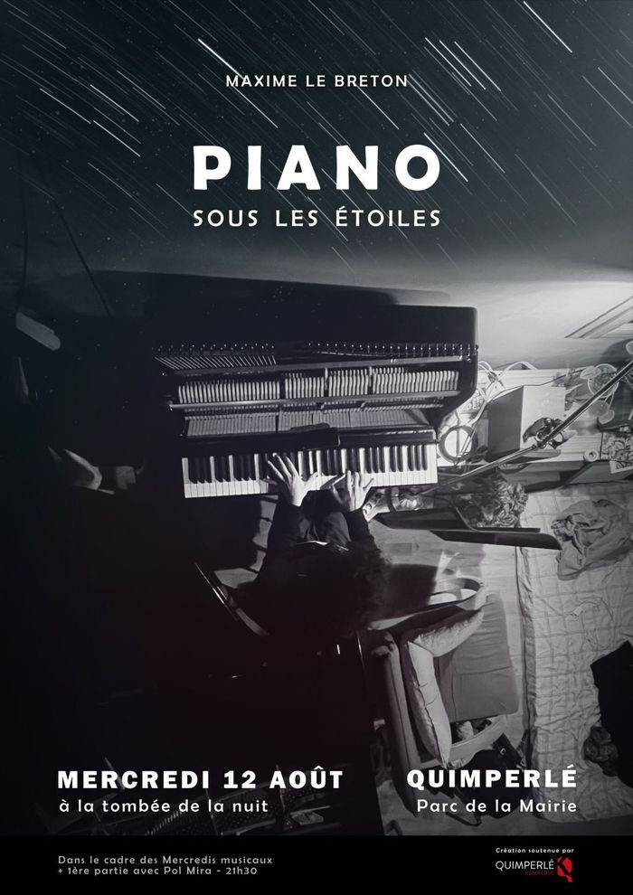 Affiche — Piano sous les étoiles (Mercredis Musicaux de Quimperlé)
