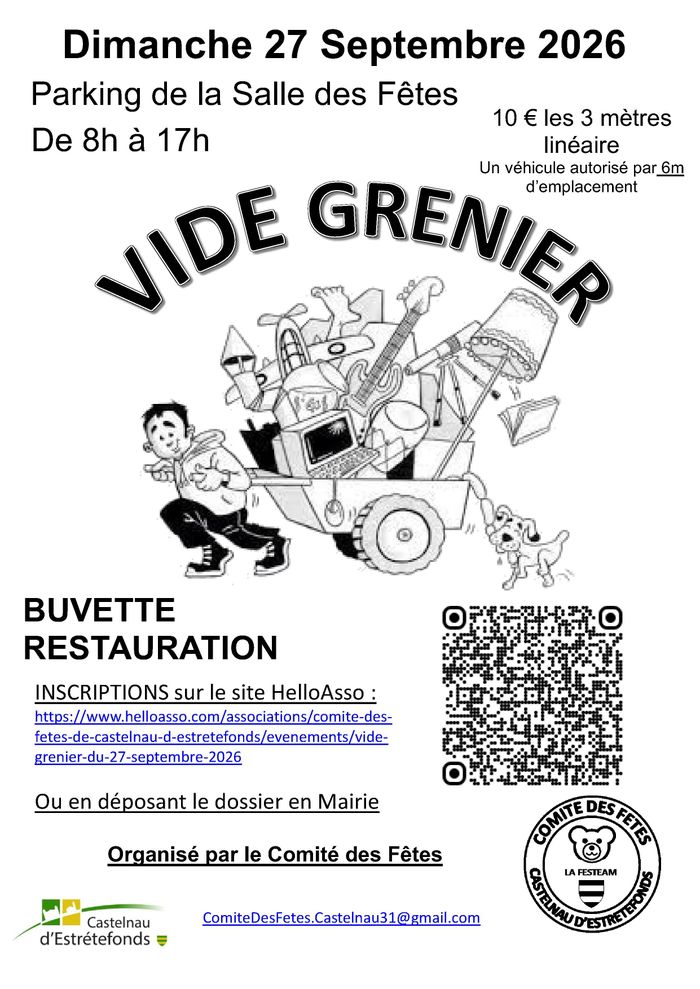 Vide grenier du comité des fêtes