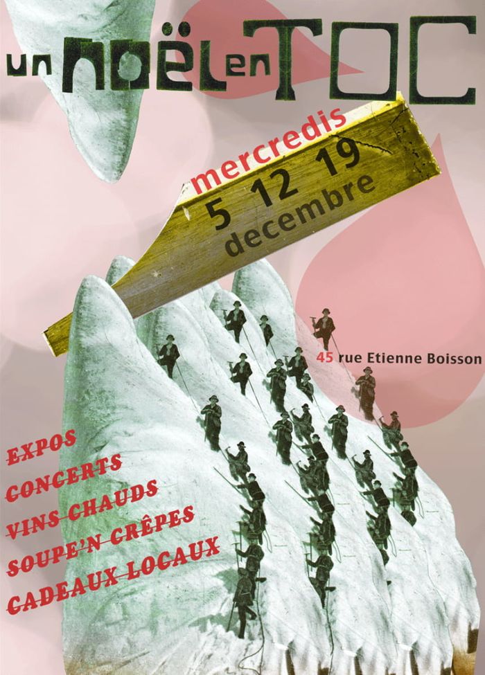 (marché de Noël alternatif) Un Noël en Toc! : braséros, expos, cadeaux locaux, vin chaud, musique live...