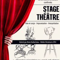 Stage Théâtre pour adultes, débutants curieux ou comédiens amateurs confirmés
