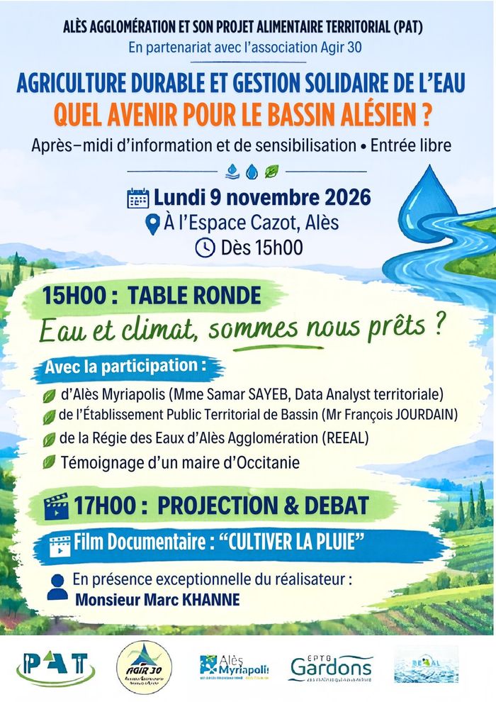 AGRICULTURE DURABLE ET GESTION SOLIDAIRE DE L'EAU, QUEL AVENIR POUR LE BASSIN ALESIEN ?