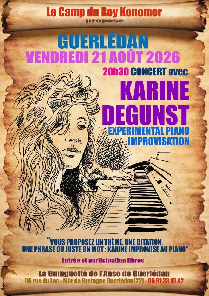Affiche — Experimental Piano Improvisation Karine Degunst Piano