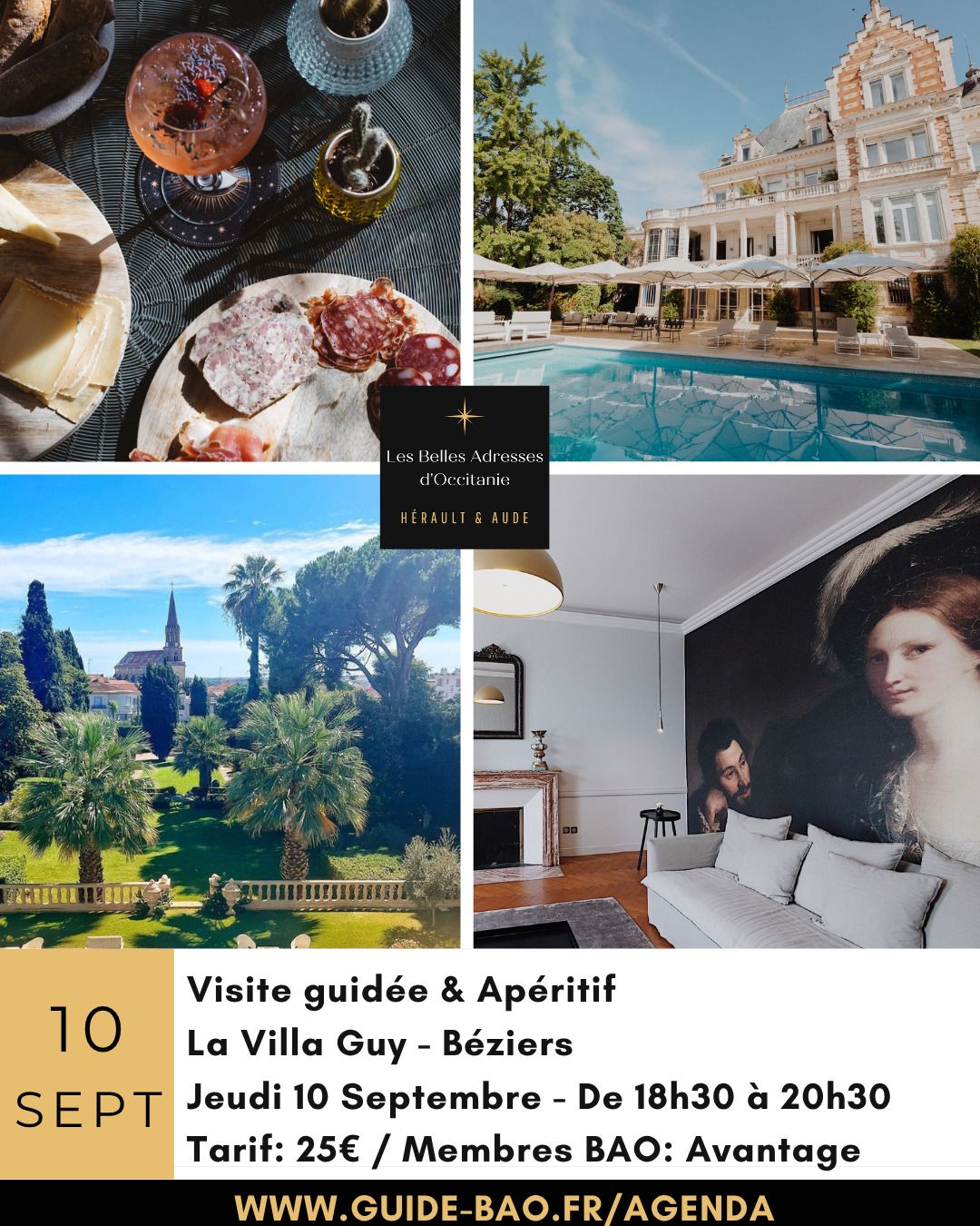 Visite et apéritif à la Villa Guy / Béziers