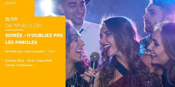 Soirée Blind test "N'oubliez pas les paroles" au Nida