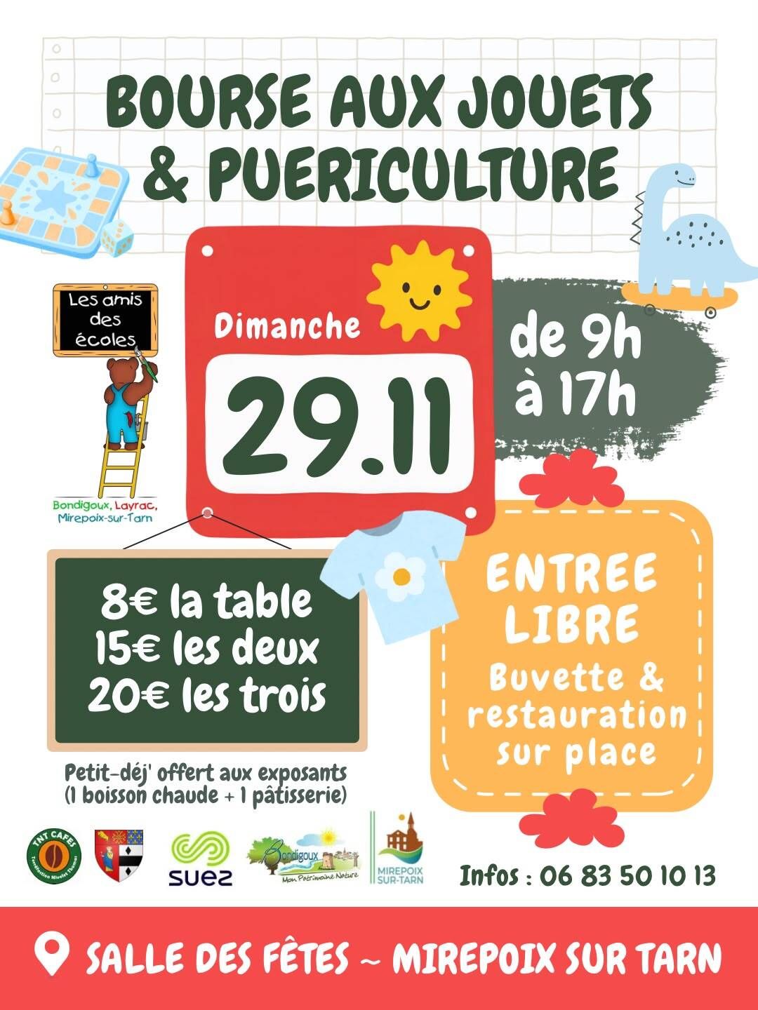 Bourse aux jouets et puériculture des Amis des Ecoles