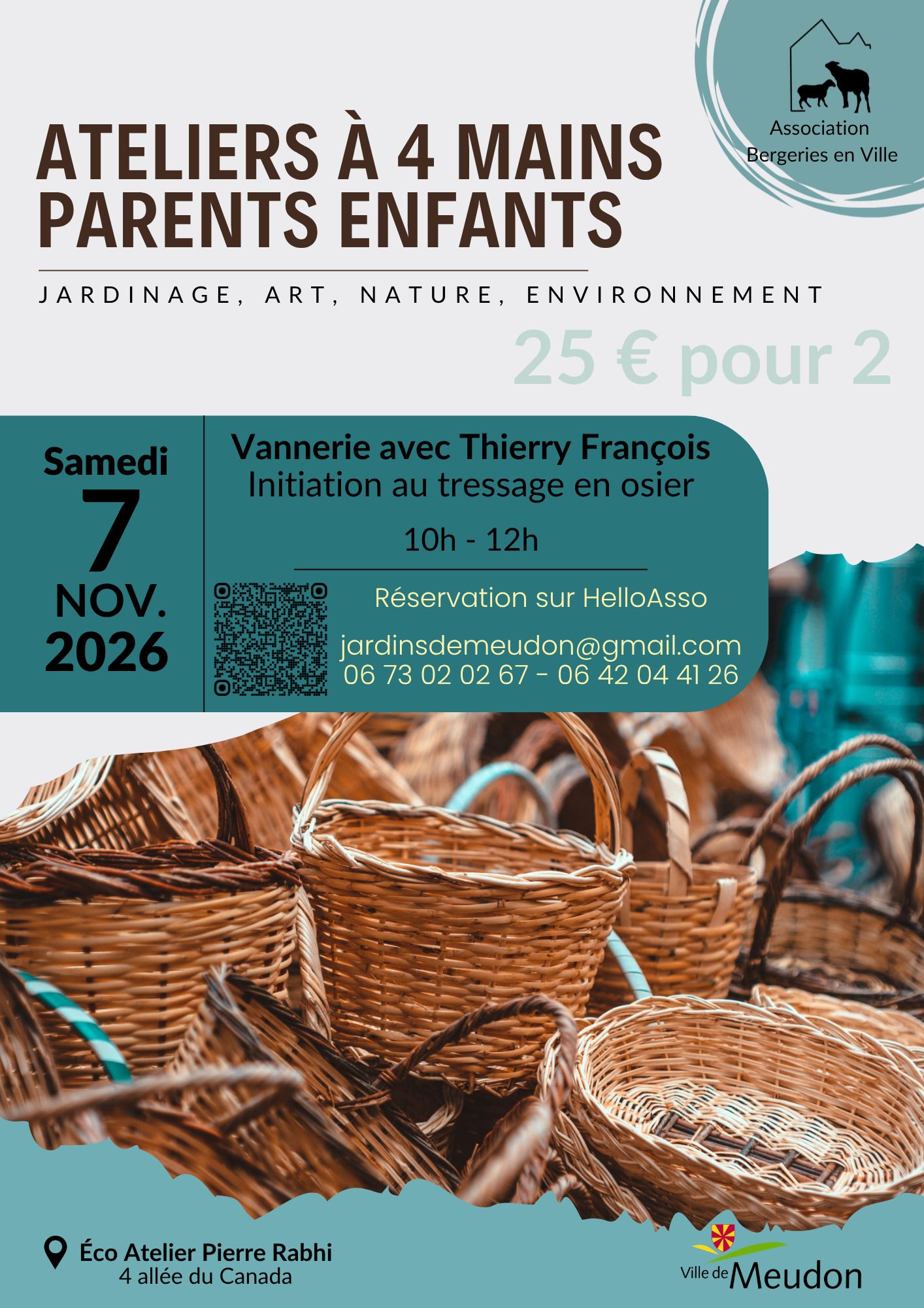 Atelier parents-enfants Vannerie