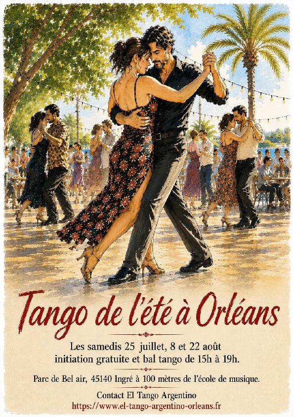 Affiche — Tango de l'été à Orléans