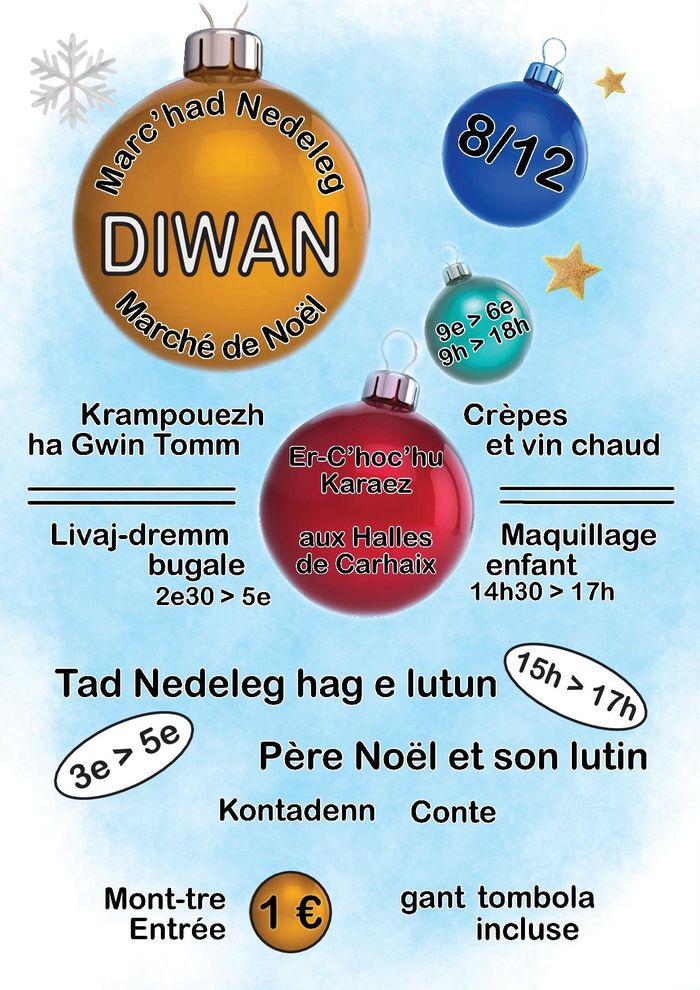 Marché de Noël de l'école Diwan de Carhaix