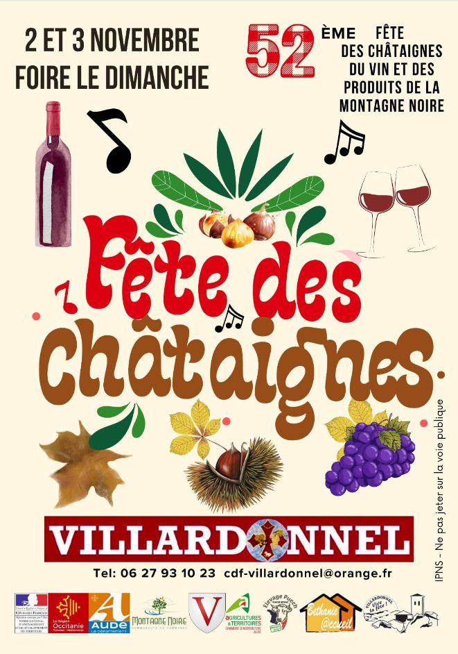 52ème fête de la châtaigne, du vin et des produits de la montagne noire
