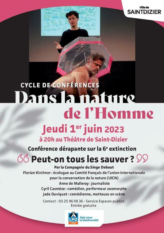 Conférence dérapante sur la 6ème extinction des espèces
