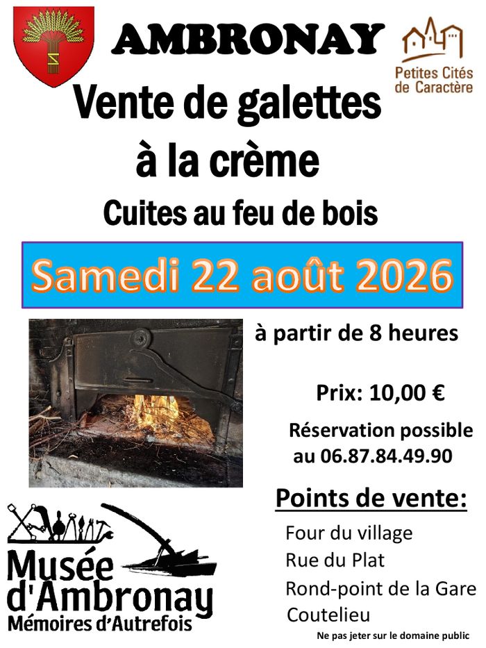 Vente de galettes à la crème