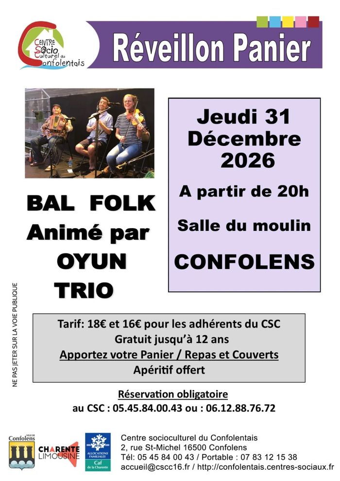 Affiche — Réveillon panier