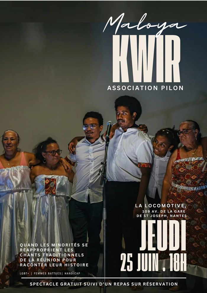 Spectacle « Maloya Kwir » proposé par l’association Pilon